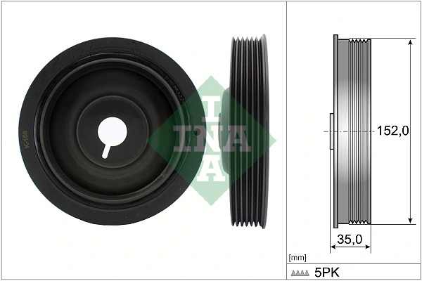 Belt Pulley, crankshaft